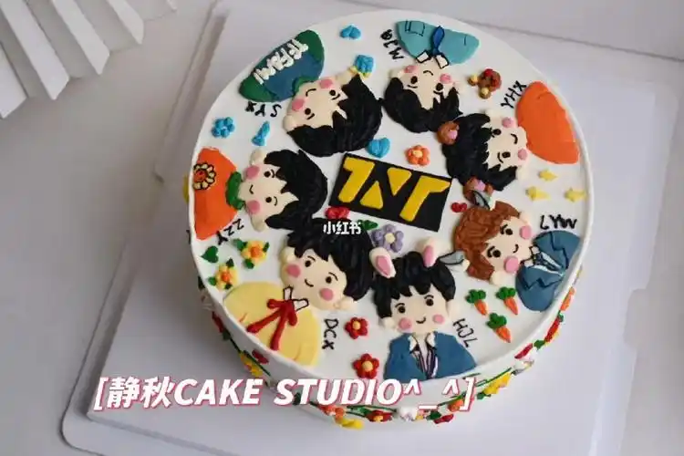 成都蛋糕 ##tnt时代少年团  ##来图定制蛋糕  ##手绘蛋糕  ##ins蛋糕