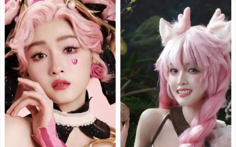 【关晓彤 吴宣仪】今天都是粉色的