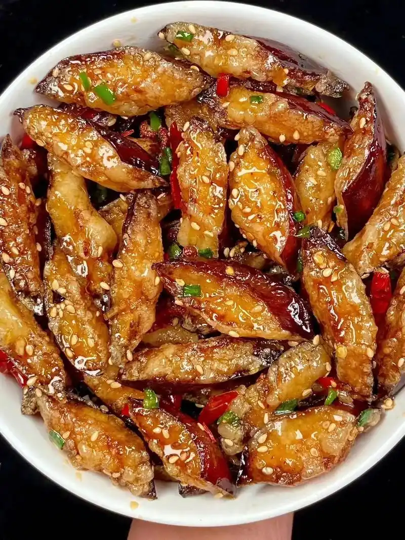 朋友给我找的这道脆片茄子 外酥里嫩 - 抖音