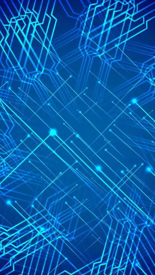 线条科技感蓝色线条h5背景免抠素材免费下载_觅元素51yuansu.com