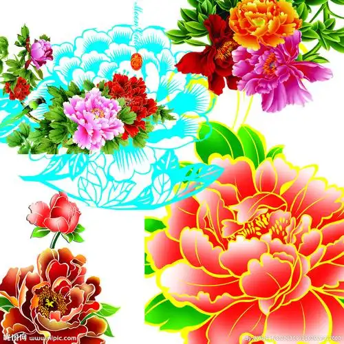 各种花 牡丹设计图__psd分层素材_psd分层素材_设计图库_昵图网nipic.