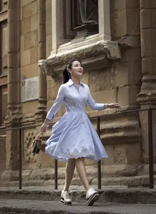 43岁谭晶扎丸子头真减龄穿搭知性优雅有气质阿姨辈值得学