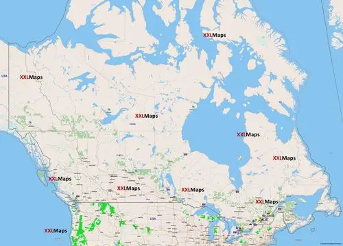 加拿大 - 免费地图下载