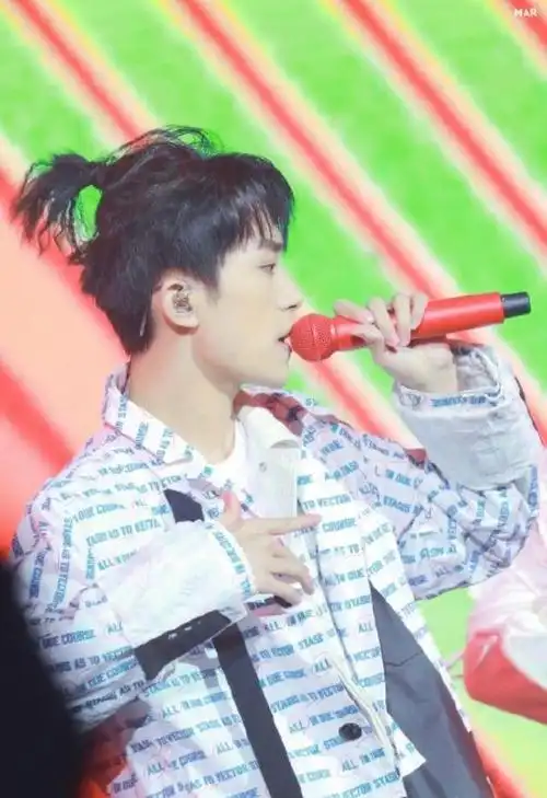 易烊千玺朝天辫