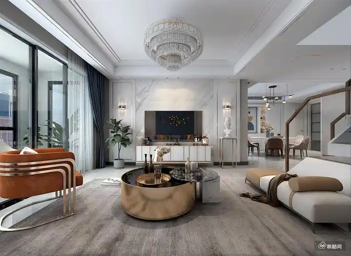 180平复式现代风格轻奢装修案例