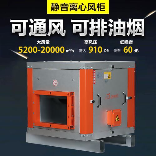 静音柜式离心风机220v厨房专用抽油烟通风抽风排风机工业风柜风机