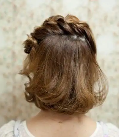 韩版短发编蜈蚣辫 短发侧面蜈蚣编