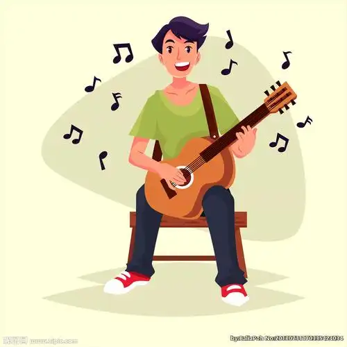 吉他手玩吉他背景图片