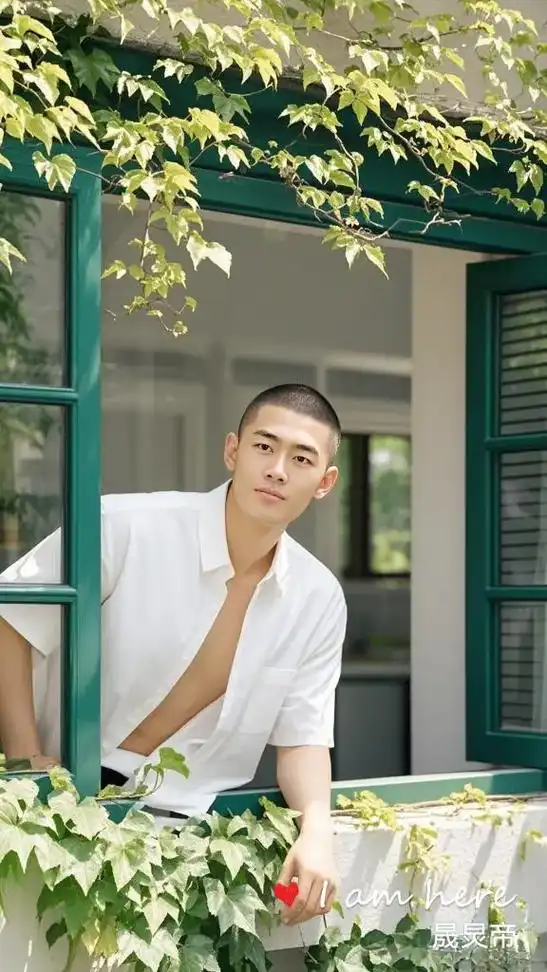 窗边的清爽寸头型男,这氛围感绝了!#创作者中心 #创作灵感