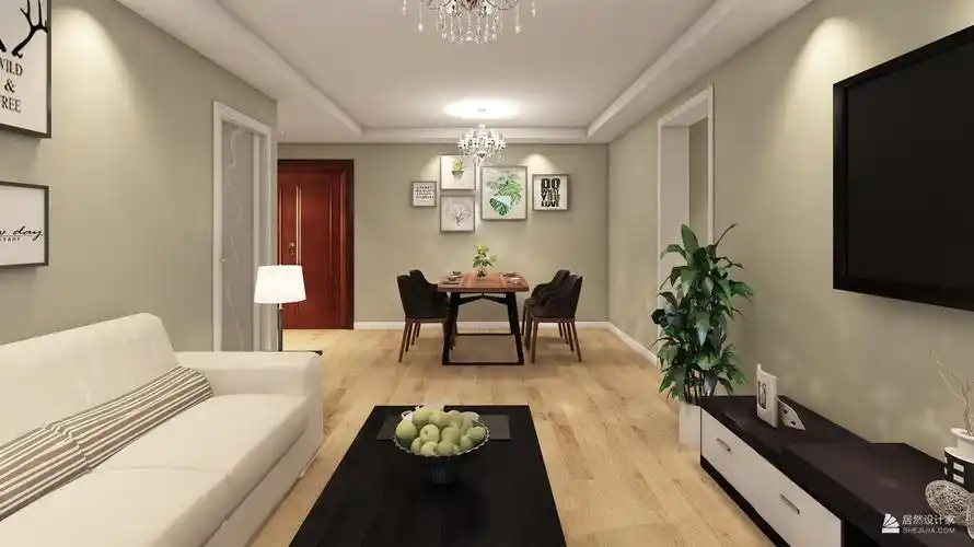 现代风格客餐厅装修设计效果图