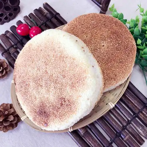 湖北天门特产张港火烧巴子芝麻烧饼传统大火烧粑零食