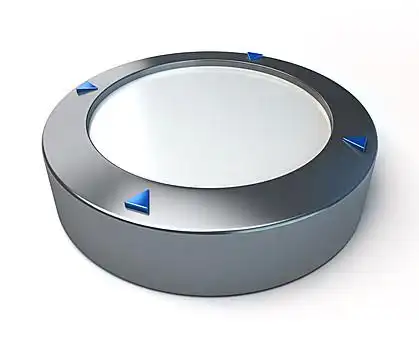 留白,装置,金属,圆形,物体,表面