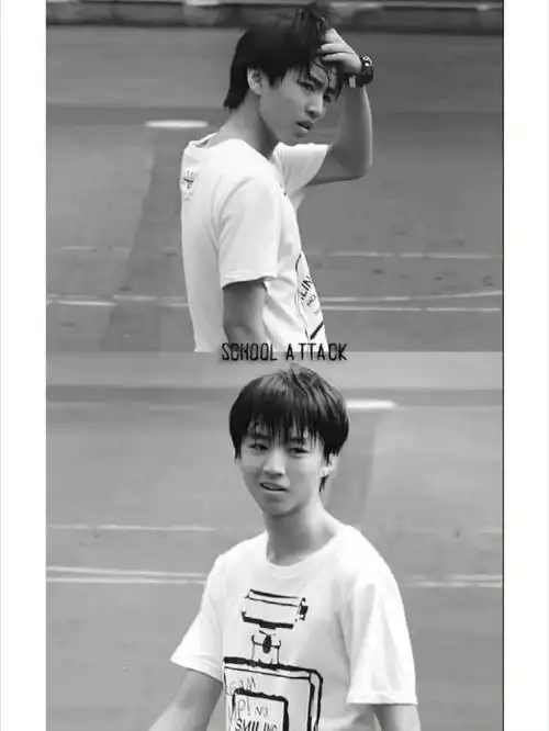 王俊凯的高中毕业照