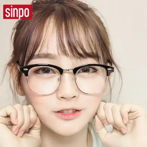 女大学生,鹅蛋脸,长头发,适合什么样的眼镜框?