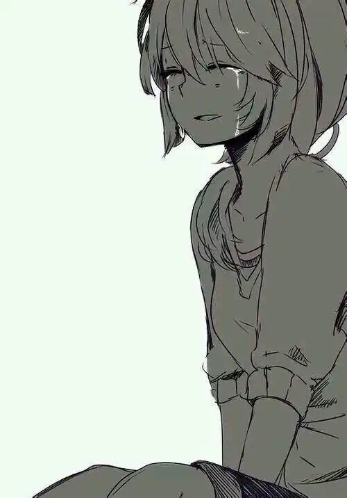 心塞的文字和动漫忧伤图片_伤感图片_窝窝qq网