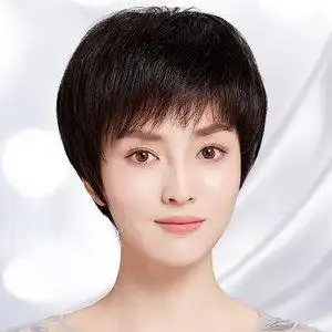 bobo头内扣帅气波波蓬松自然女士气质修脸圆脸真人发丝安娜贝儿假发女