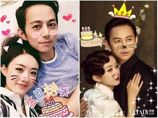 影视女星赵丽颖为何炅庆生两人深情亲吻满足其心愿