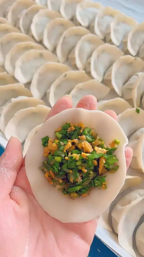 周末在家包饺子啦