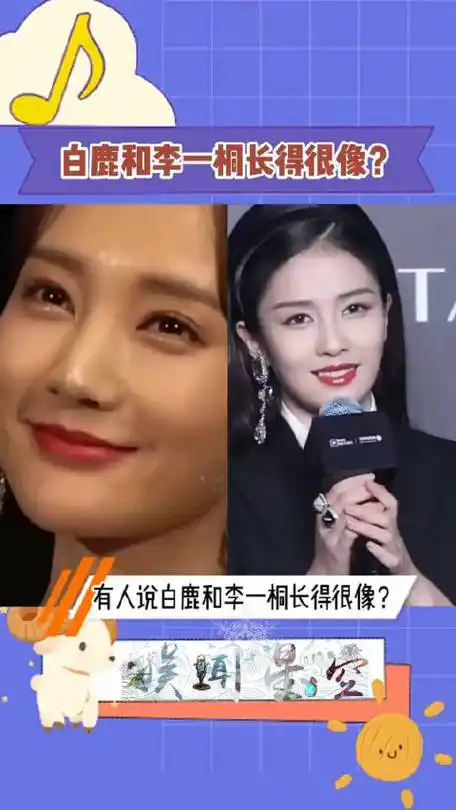 有人说白鹿和李一桐长得很像?