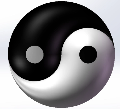 solidworks如何创建3d太极