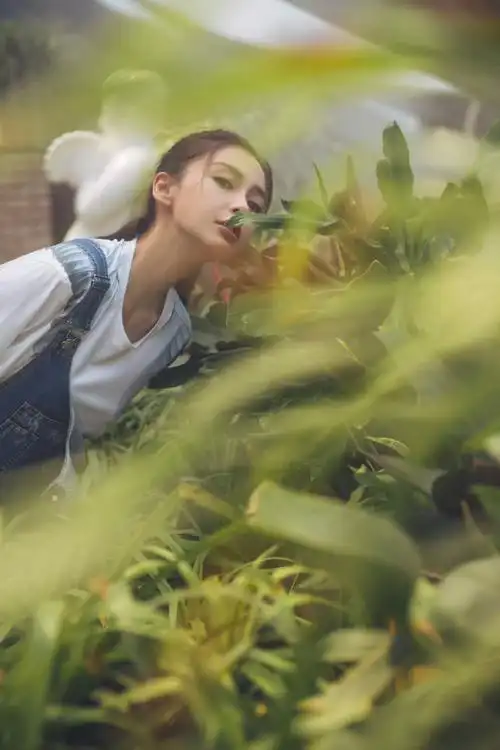 angelababy##杨颖#背带裤女孩@angelababy