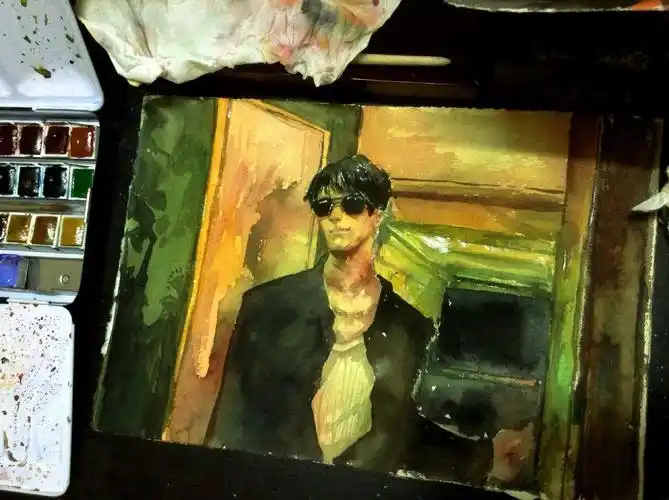 堕落天使里黎明叼着烟带墨镜的杀手形象苏到吐血 画不出万分之一帅