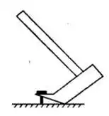 如图所示是用羊角锤拔钉子的示意图,画出将钉子拔出时所用最小力的