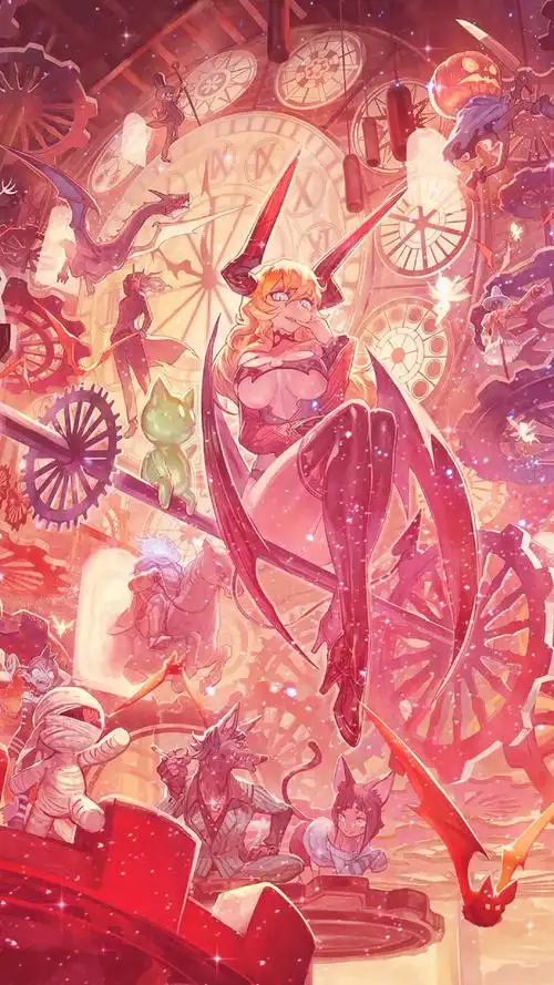 粉嫩梦幻动漫人物图片手机壁纸