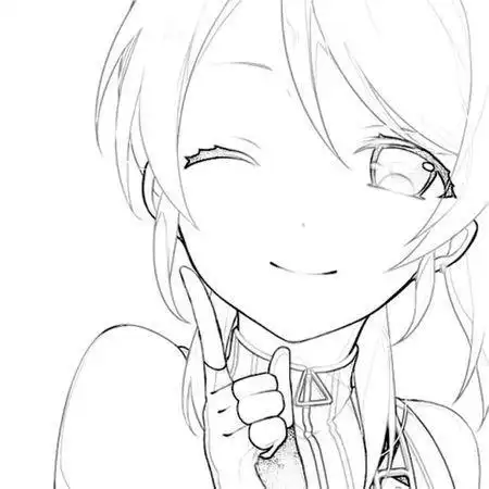 手绘素描卡通人物