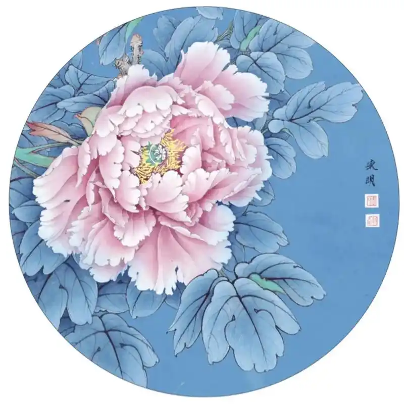 李晓明牡丹工笔画绘制步骤.