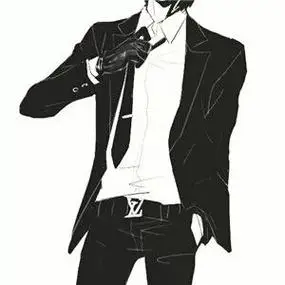 求动漫高清头像,男的穿西装,在摸领带最好(领带怎么打篮球的男生头像)