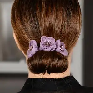 丸子头盘发器升级版 蓬松 懒人盘头发的饰品花朵韩版时尚花苞头