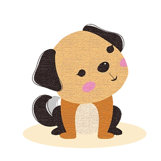 手绘水彩油彩绘本风格可爱卡通动漫搞笑动物