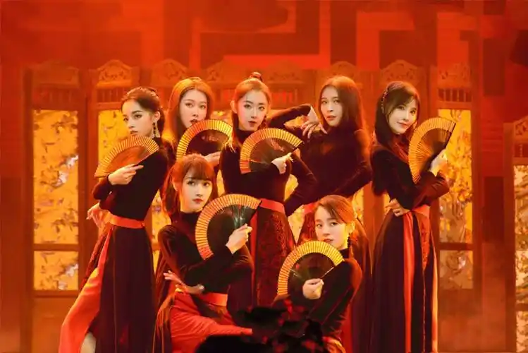 青春有你2芒种同款中国风演出服女团现代舞舞蹈服爵士古典舞韩舞 印花