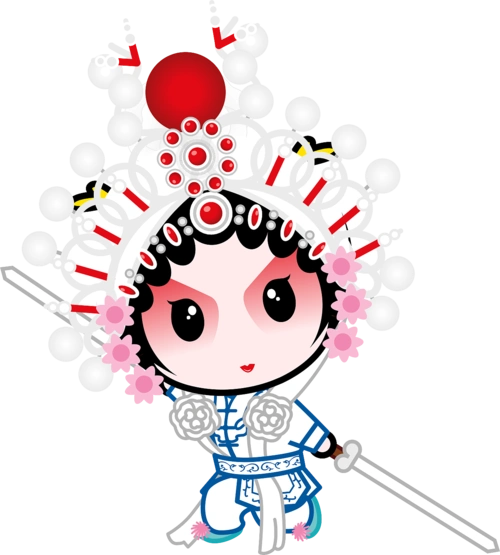 国粹京剧国粹宝贝q版京剧动漫卡通高清大图|动漫|单幅漫画|招财童子多