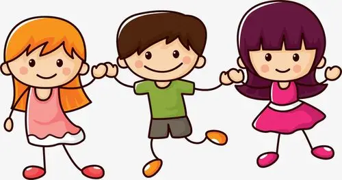 手绘/卡通 卡通元素 > 卡通可爱牵手孩子 收藏 [声明] 觅元素所有素材