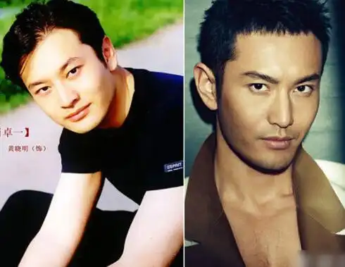 图揭黄晓明整形前后对比照证据确凿反差惊人