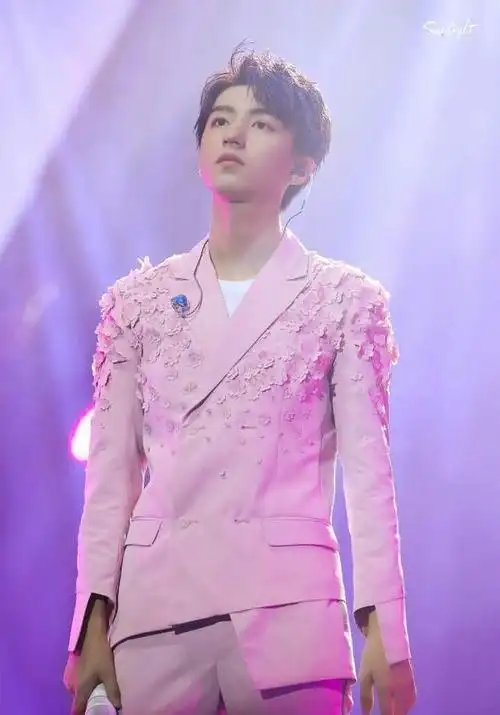 的男子也只有他了简直是漫画里走出的|粉色|四叶草|王俊凯_新浪新闻