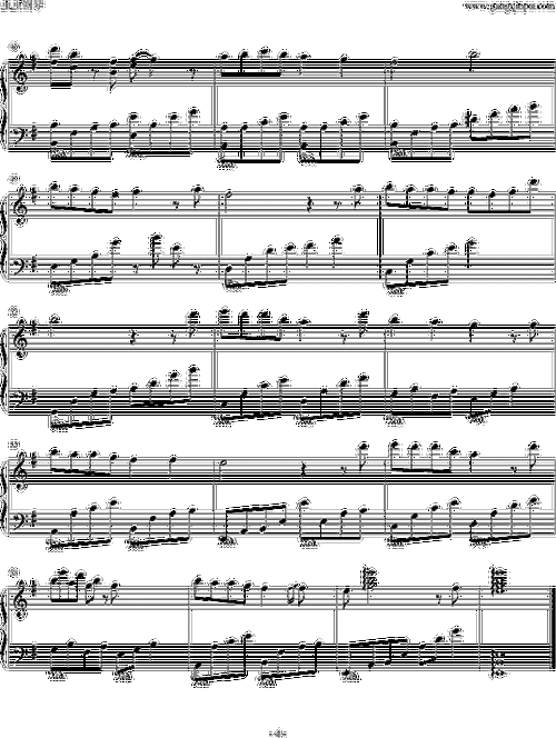 【天之痕钢琴谱】天之痕纯音乐钢琴谱