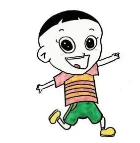 大头儿子的画法步骤简笔画绘画教程