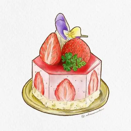 手绘美食甜点