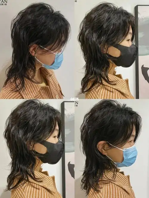 高层狼尾鲻鱼头狼尾烫发鲻鱼头烫发