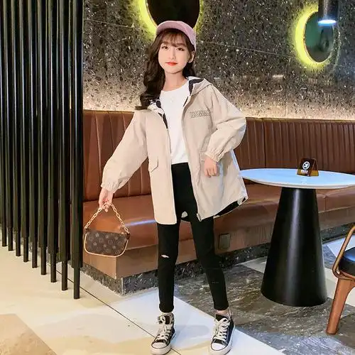 14岁女生棒球秋装春秋小女孩少女大童中学生初中短外套