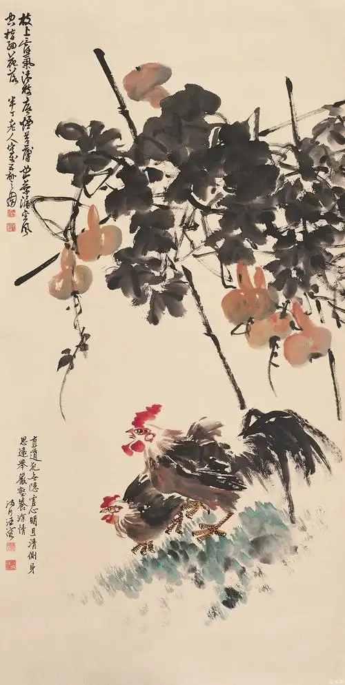 【转载】当代画家汪慎生花鸟画欣赏