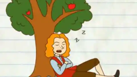 牛顿与苹果树手抄报手抄报简单又漂亮