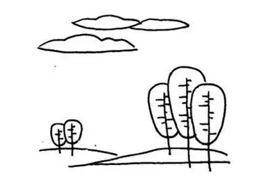 笔画大自然简笔画大全,大自然简笔画带颜色大自然风景简笔画狂野大