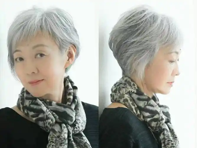 女士白发不显老发型(女性白发留什么发型更显年轻)-流速屋