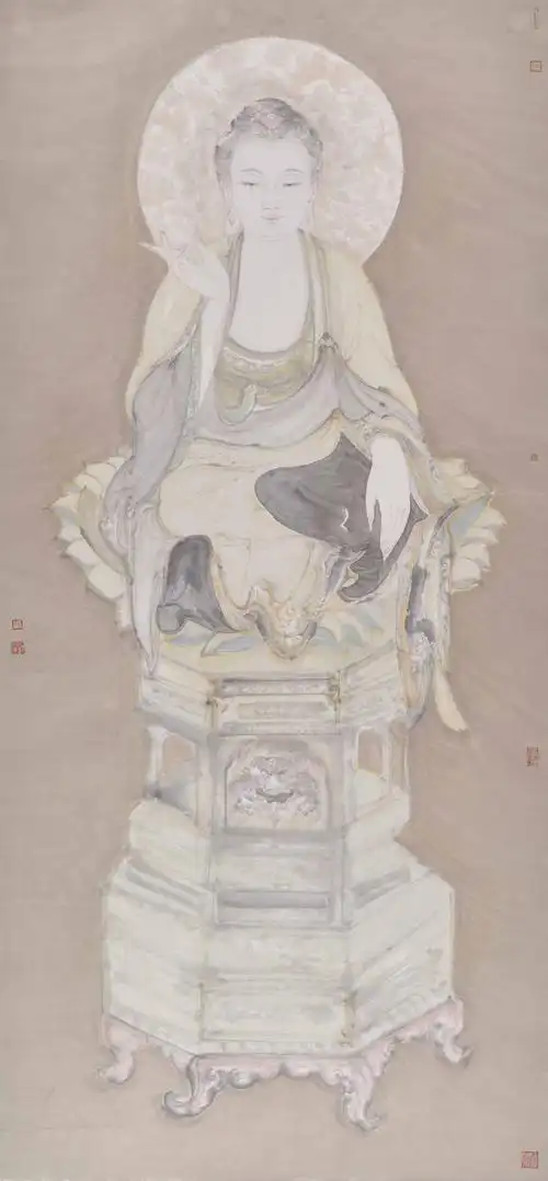 释迦牟尼妙相二-国画-孙春龙-180*85-淘艺宝