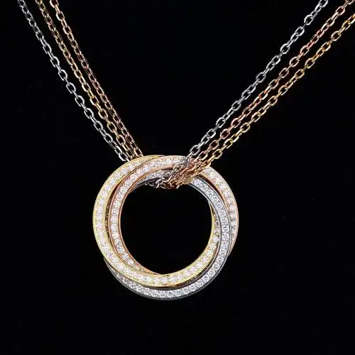 一折卡地亚项链护身符