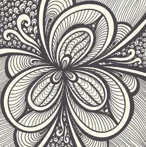 有线条画的图案图片